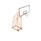 Tablero de basquet tipo jirafa